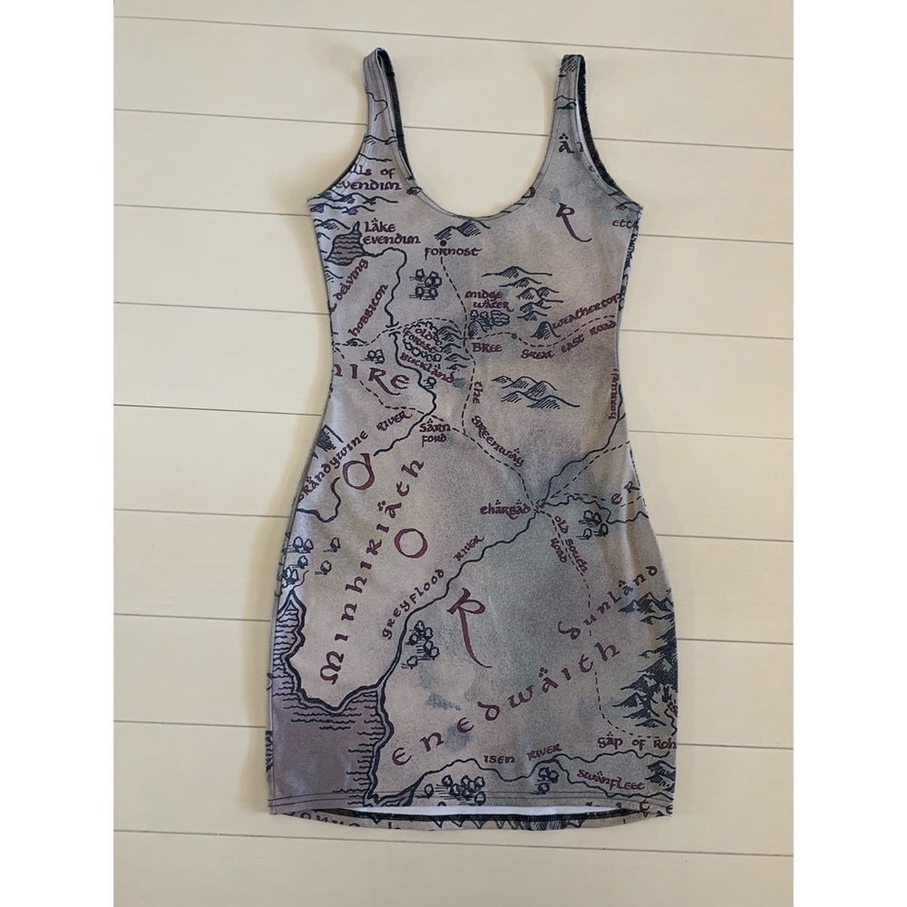 BlackMilk Middle Earth Map Dress (limited)